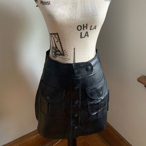 Zara leather skirt
